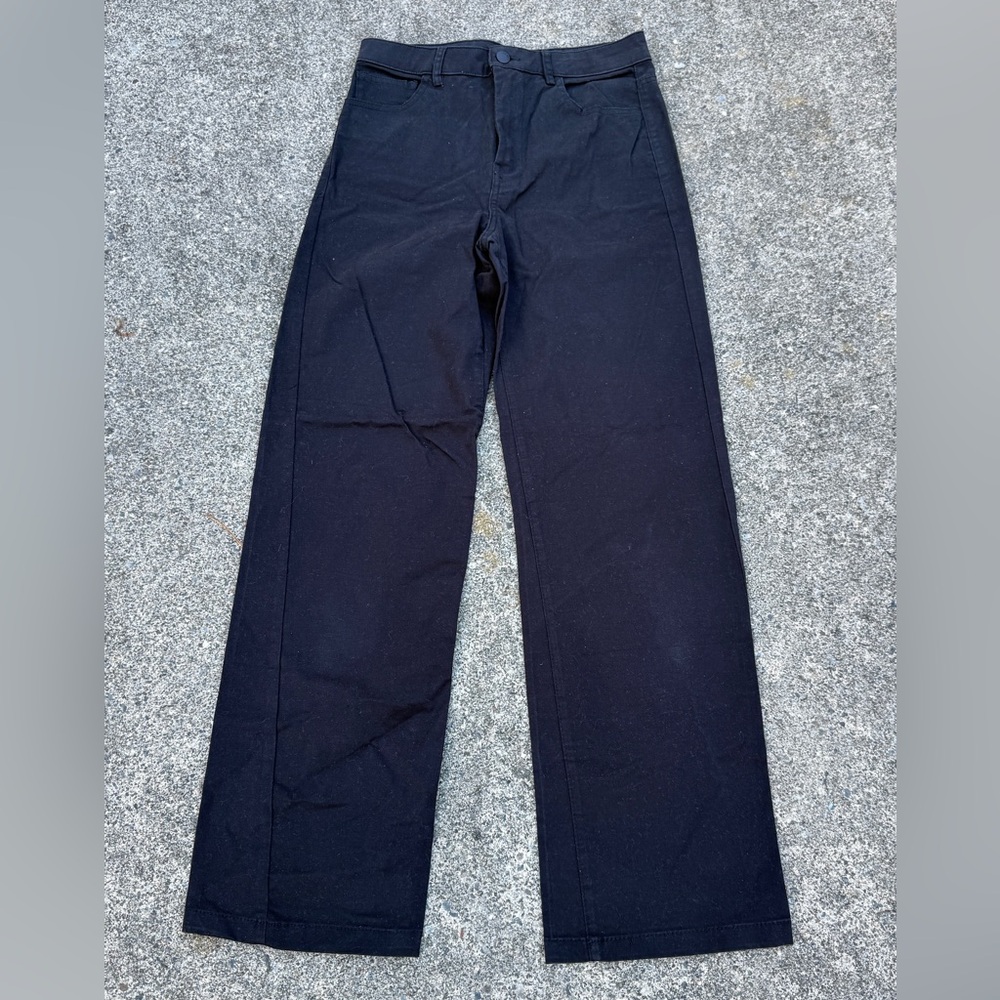 Mango Black Wide-Leg Pants - Women's US Size 6